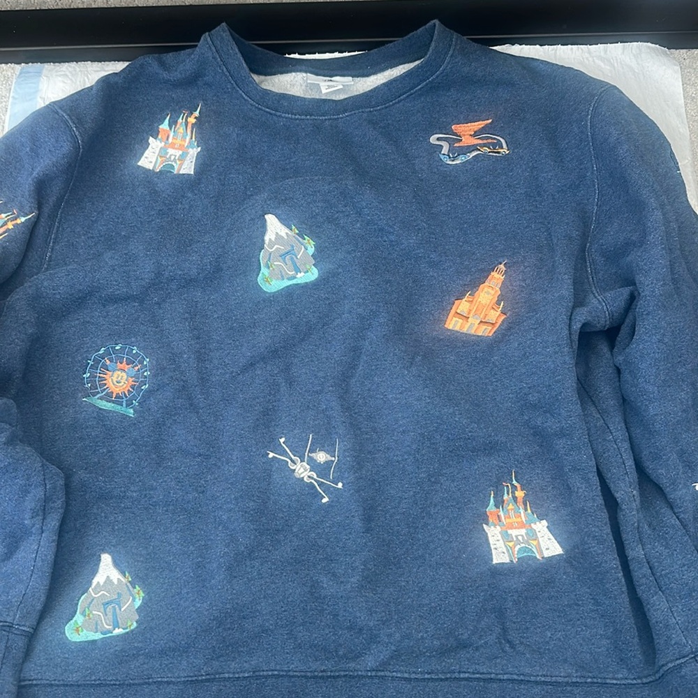 Cute with attractions Disneyland sweatshirt